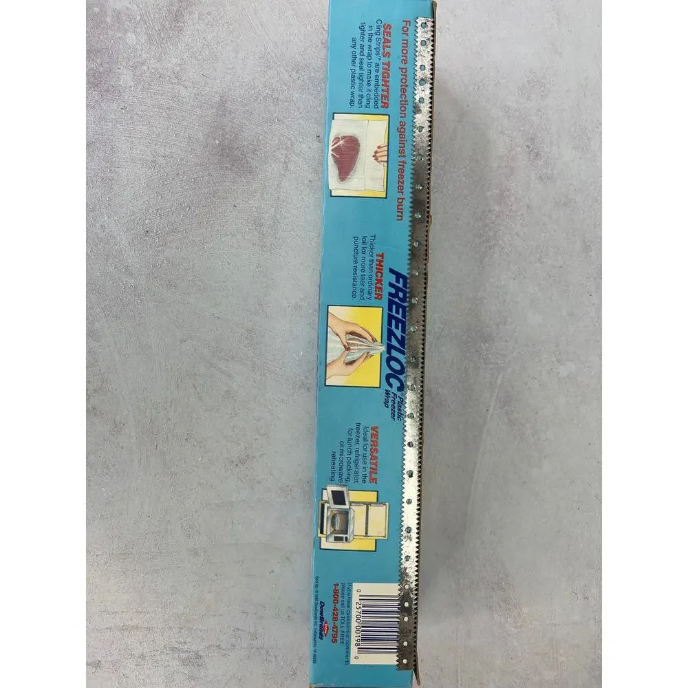 Vintage Freezloc Plastic Freezer Wrap 45 SQ‎ Ft 1.5 Mil Thick